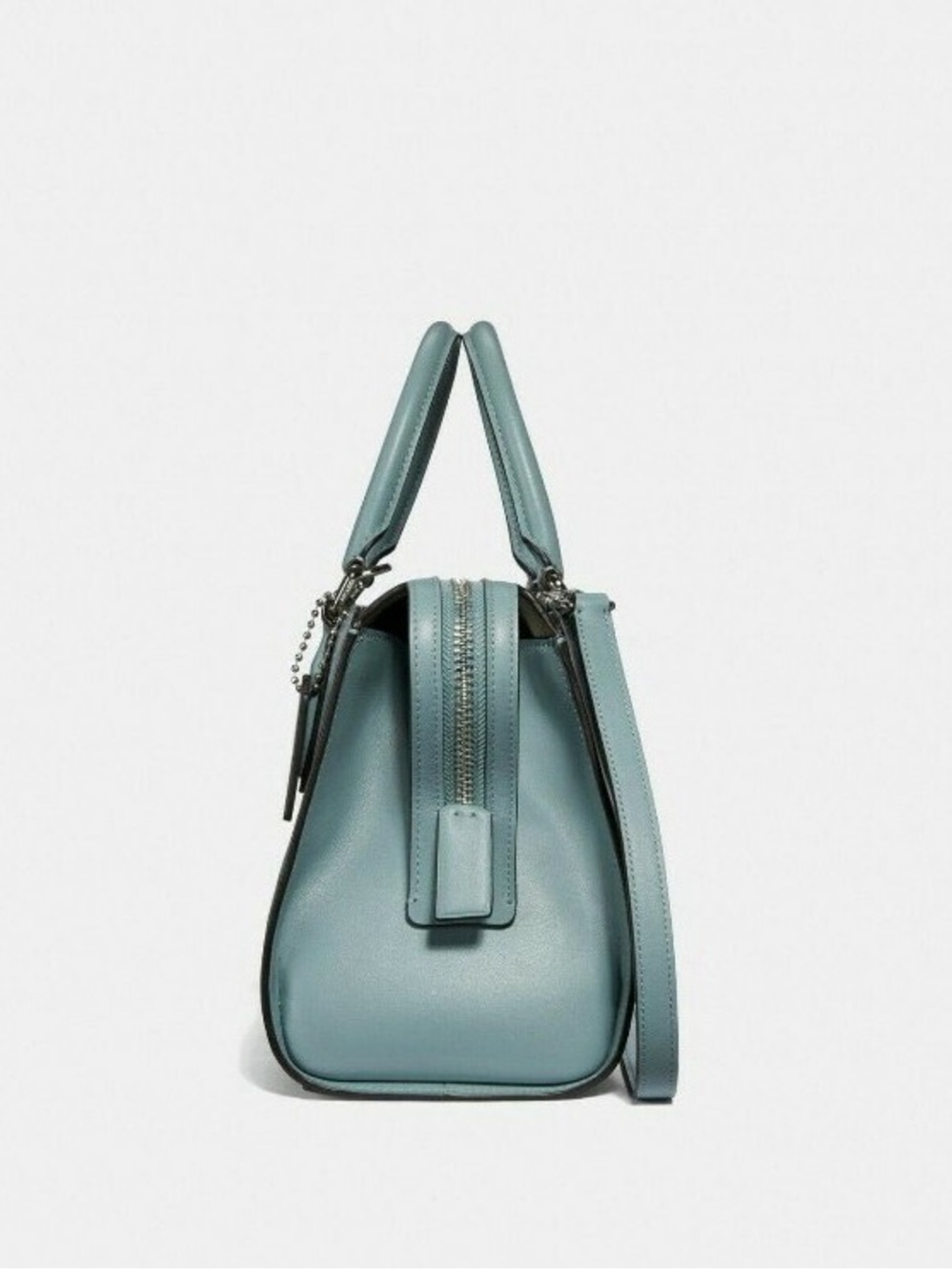 Coach Satchel in Dusty Teal Blue - Picture 2 of 7